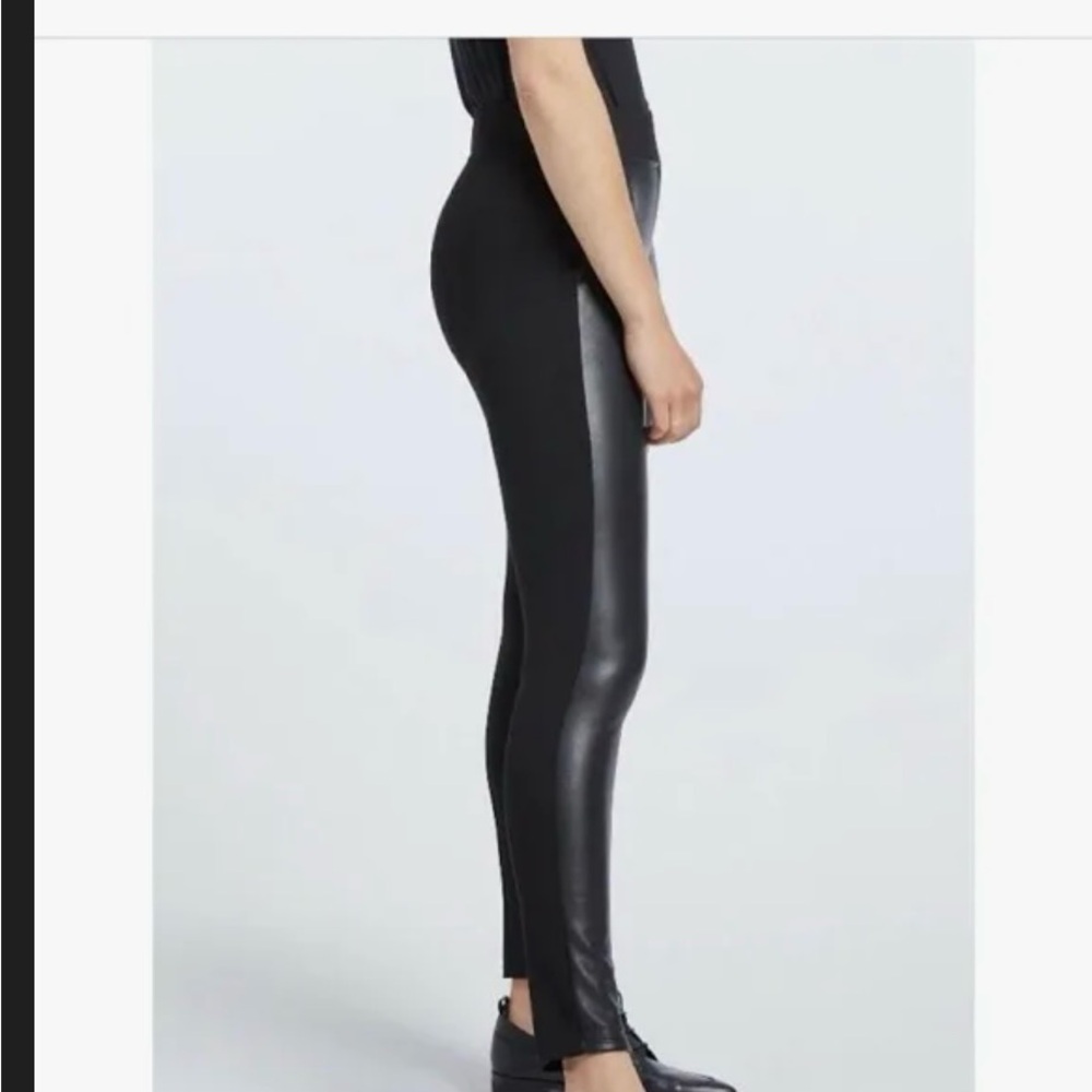 Nic & Zoe 1/2 faux leather 1/2 knit